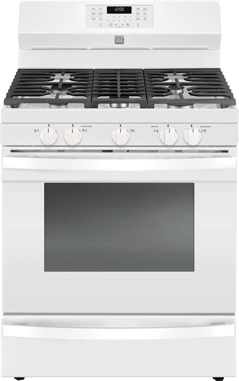 kenmore 5 burner gas stove white